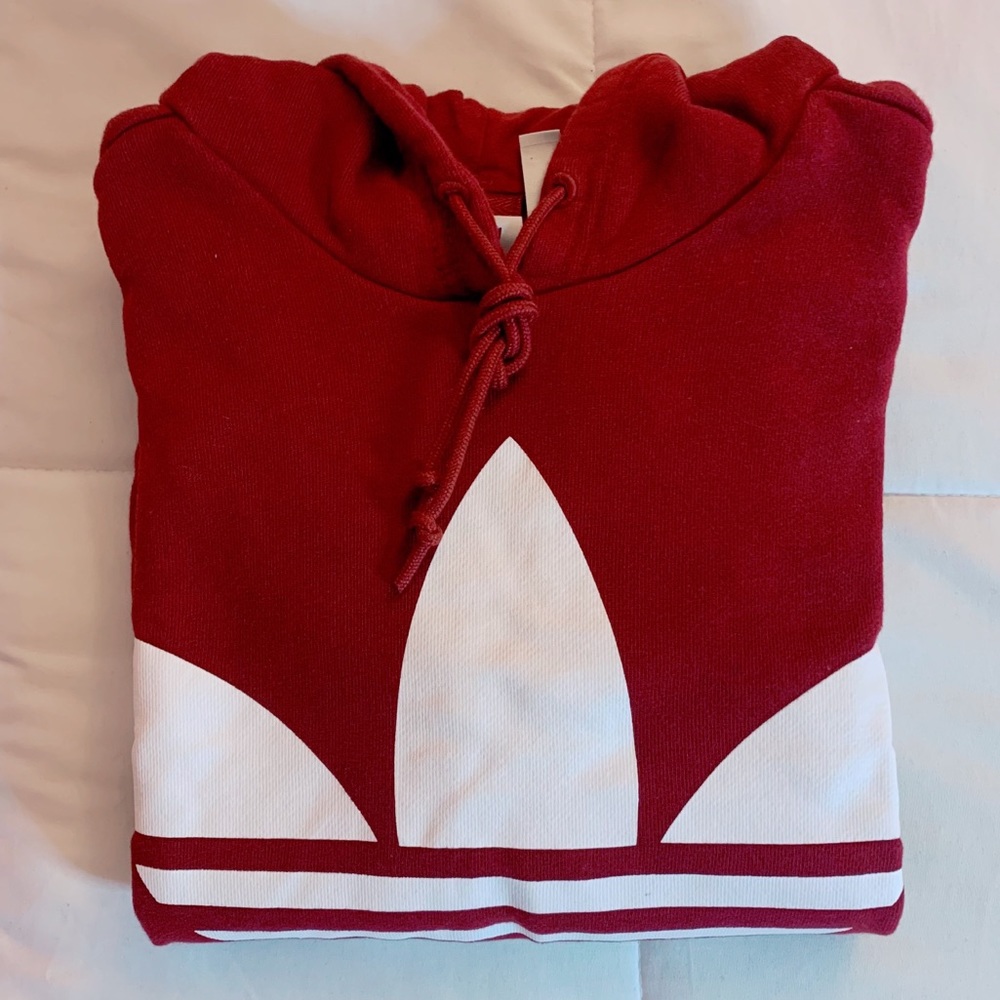 adidas trefoil logo hoodie